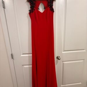 Elegant Red Evening Gown